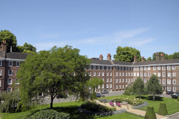 Gardens of Grays Inn Court in London